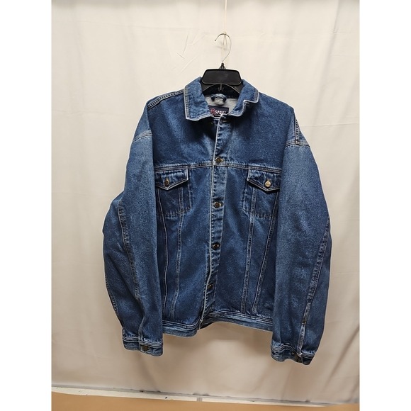 Harbor Bay Other - Harbor Bay Men's Blue Vintage Denim Jacket Hb Sport 90s Trucker Size 1xlt Tall